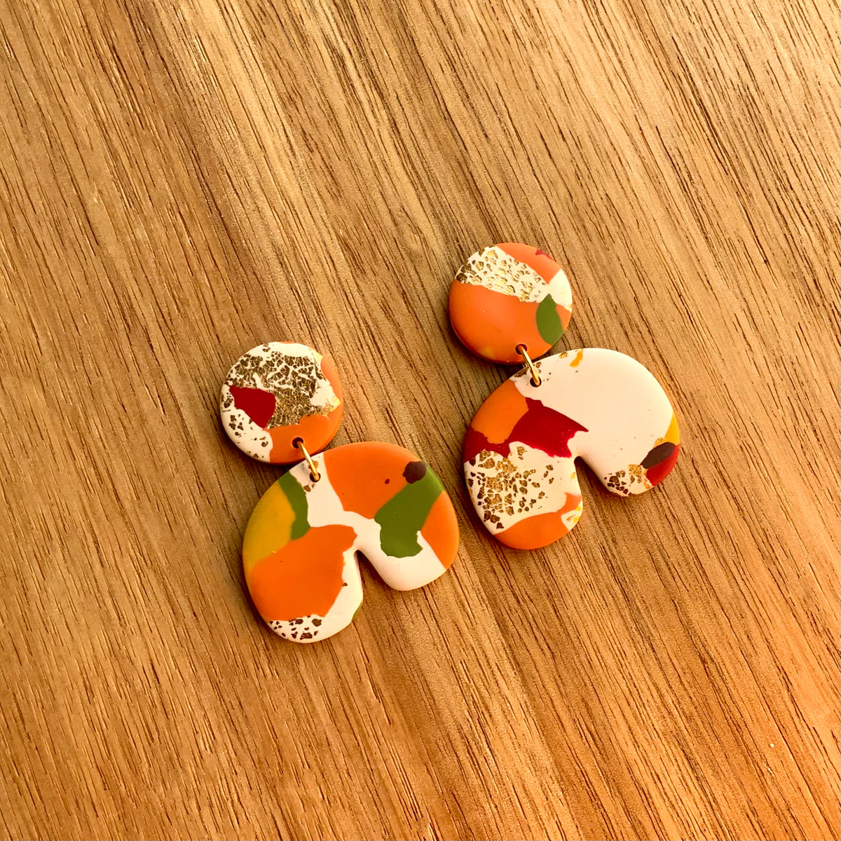 Fall Color Arch Earrings