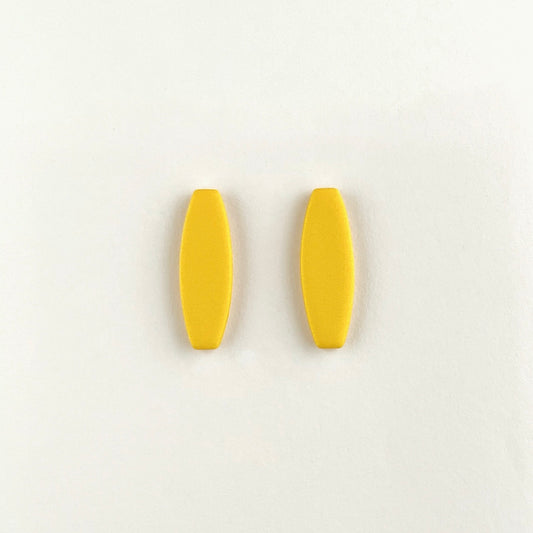 Yellow Bar Stud Earrings