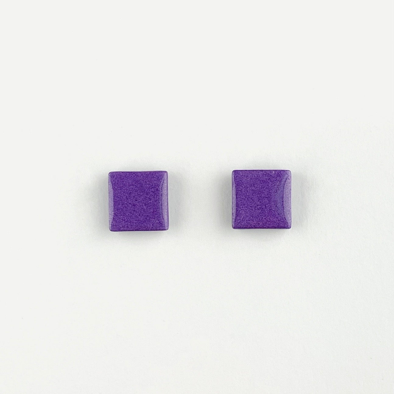 Purple Square Studs-Small Size