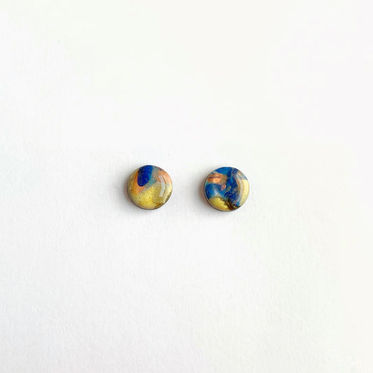 Organic Circle Studs-Small Size
