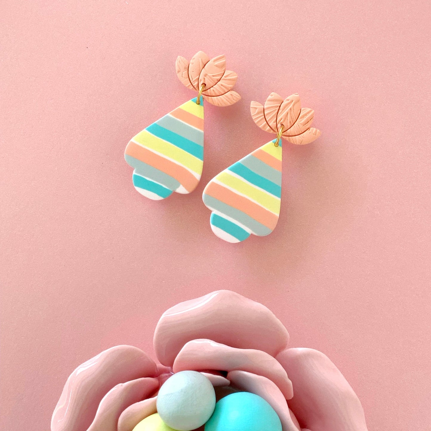 Colorful Spade Dangle Earrings