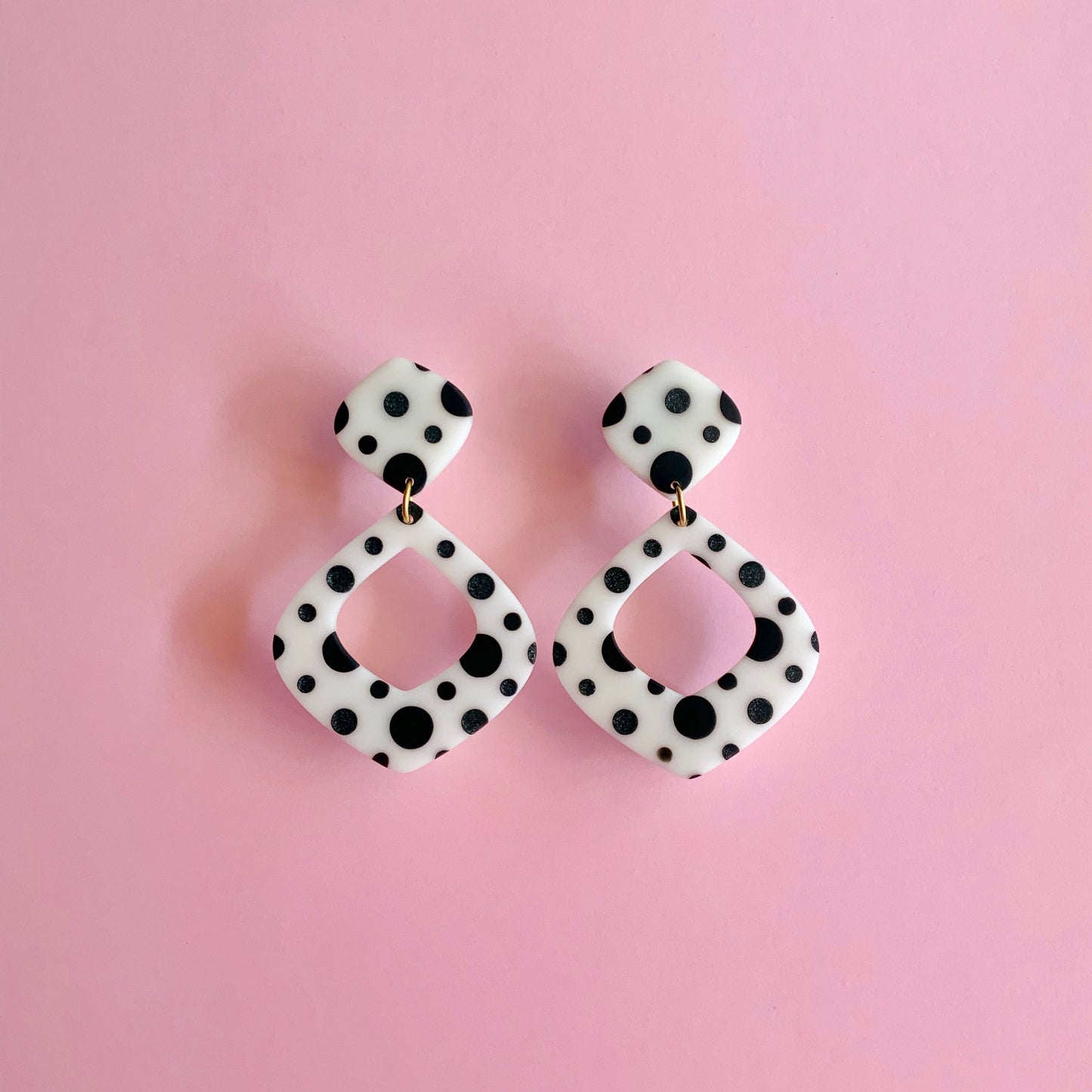 Polka Dot Dangle Earrings-Morocco Style