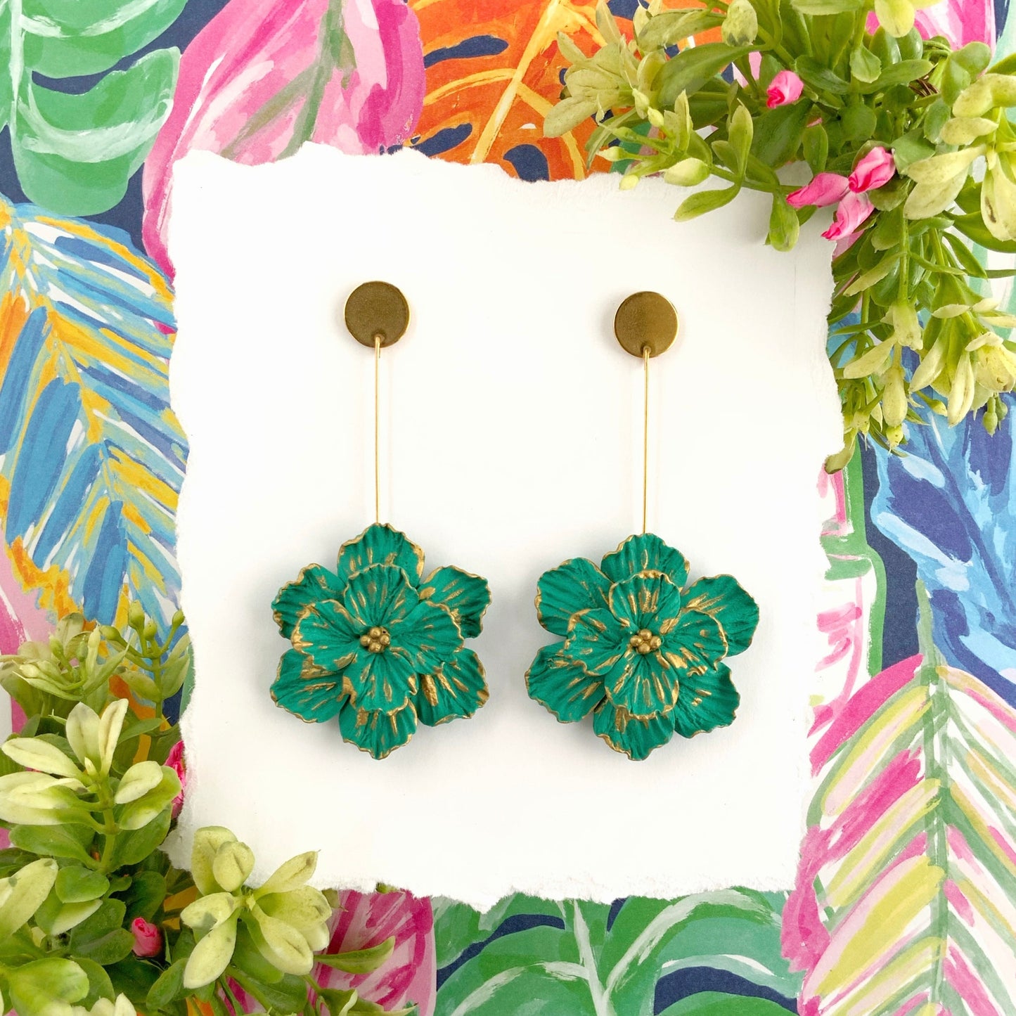 Spring Flower Earrings (several colors)
