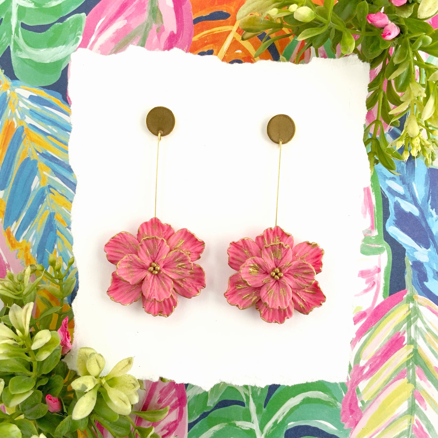 Spring Flower Earrings (several colors)