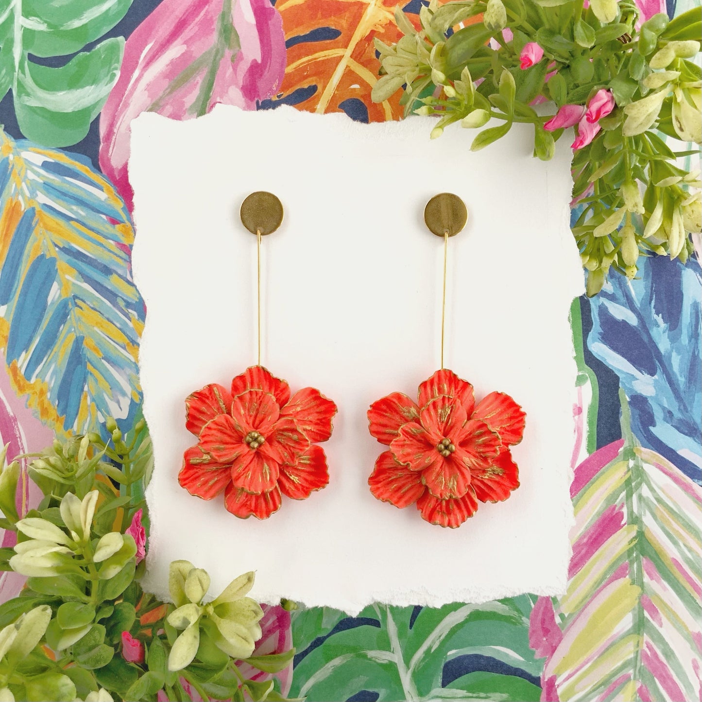 Spring Flower Earrings (several colors)
