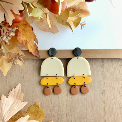 Arch & Pebbles Dangle Earrings