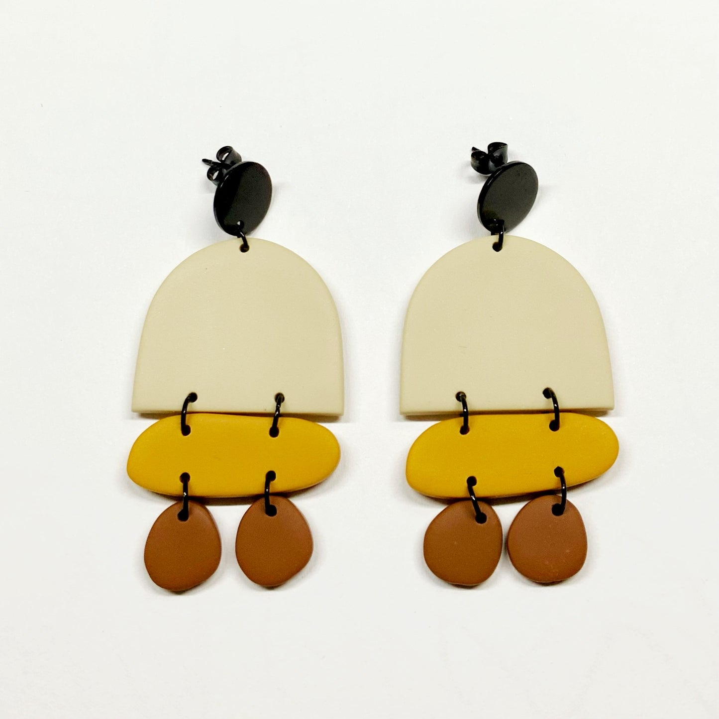 Arch & Pebbles Dangle Earrings