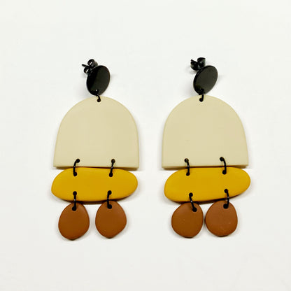Arch & Pebbles Dangle Earrings