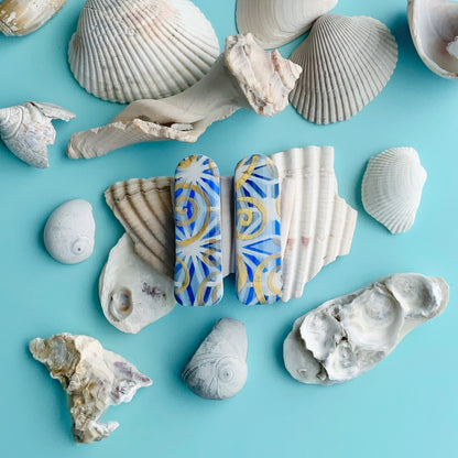 Long Bar Stud Earrings