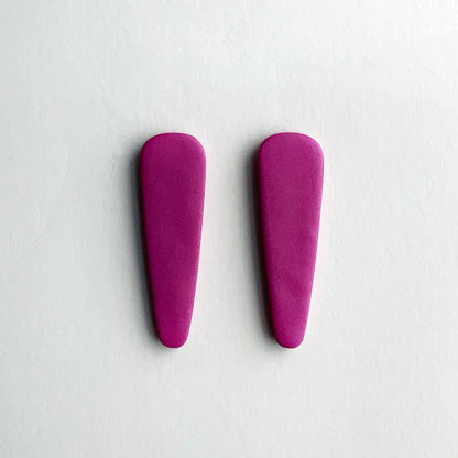 Turnip Long Bar Stud Earrings