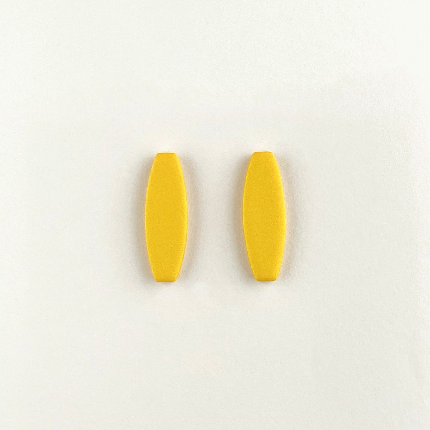 Yellow Bar Stud Earrings