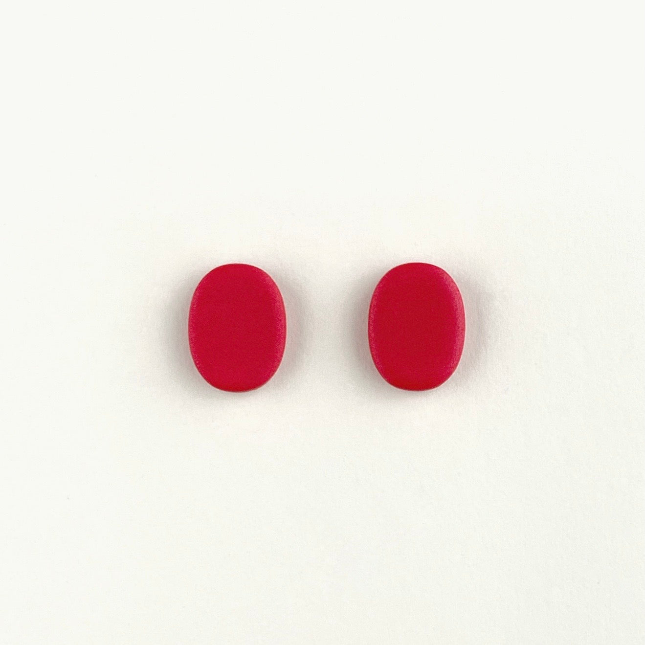 Cherry Oval Studs-Small Size