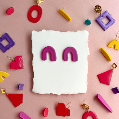 Turnip Arch Stud Earrings