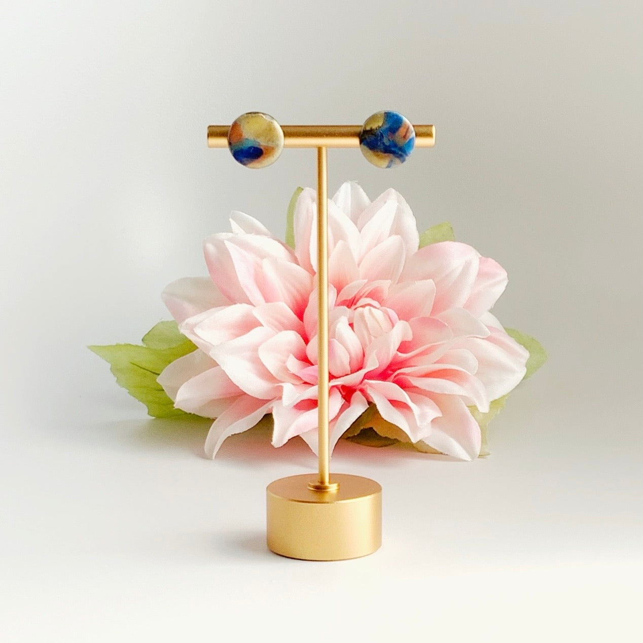 Organic Circle Studs-Small Size