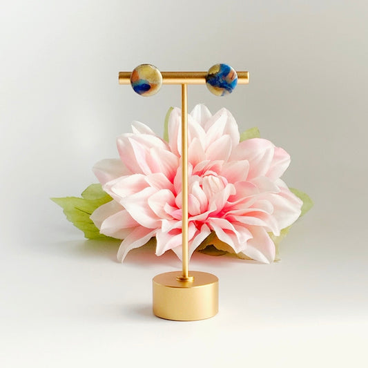 Organic Circle Studs-Small Size