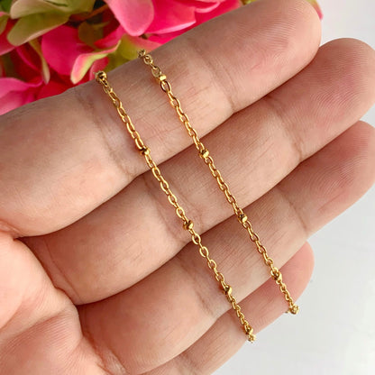 Stainless Steel 18K Gold-Plated PVD Coated Chain Necklaces