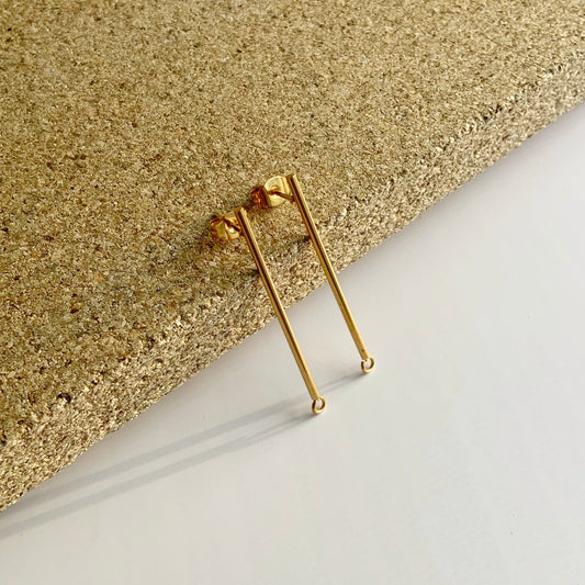 Bar Stud With Loop (Sold As a Pair)