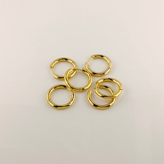 Stainless Steel Huggie Hoops