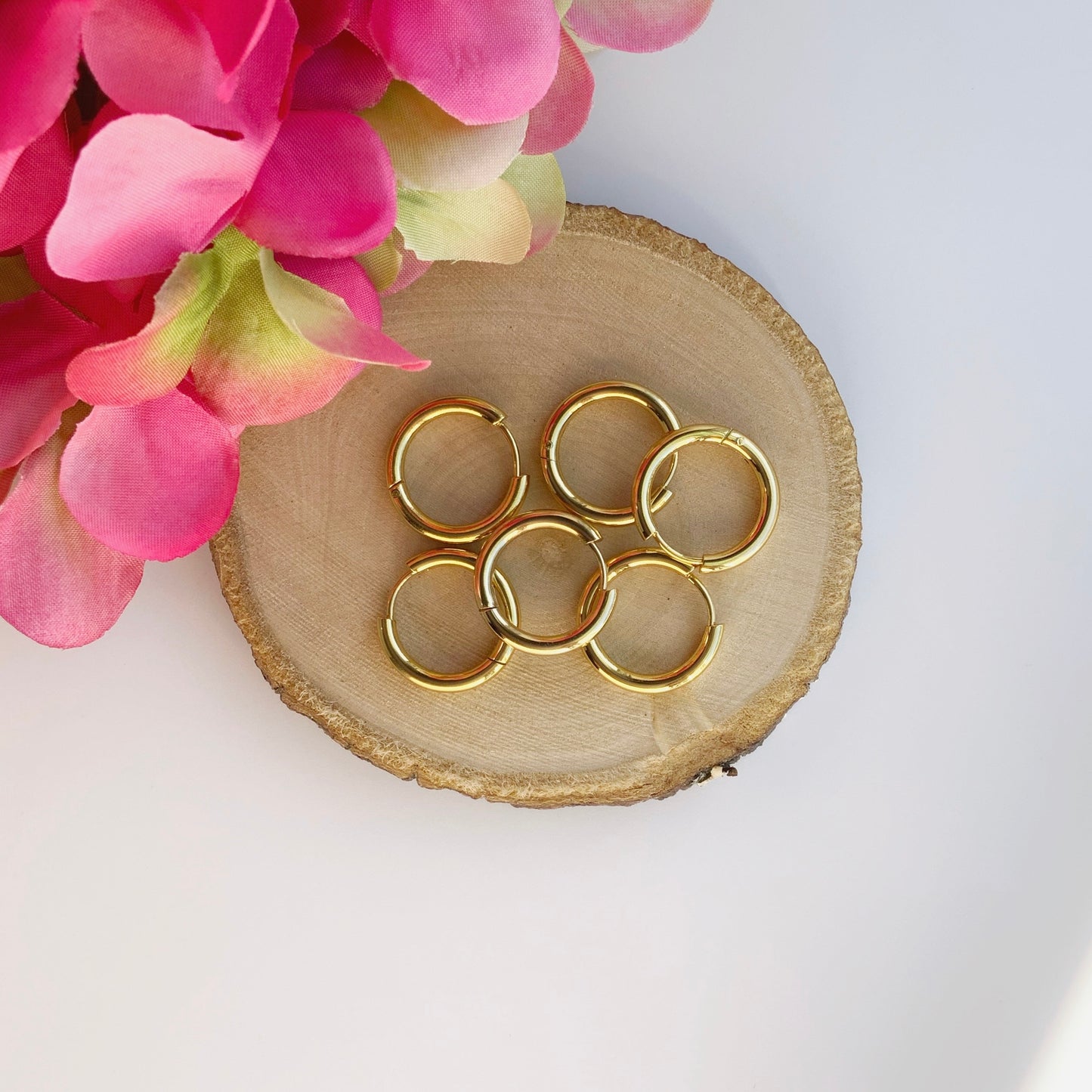 Stainless Steel Huggie Hoops