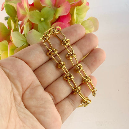 Stainless Steel 18K Gold-Plated PVD Coated Bracelet