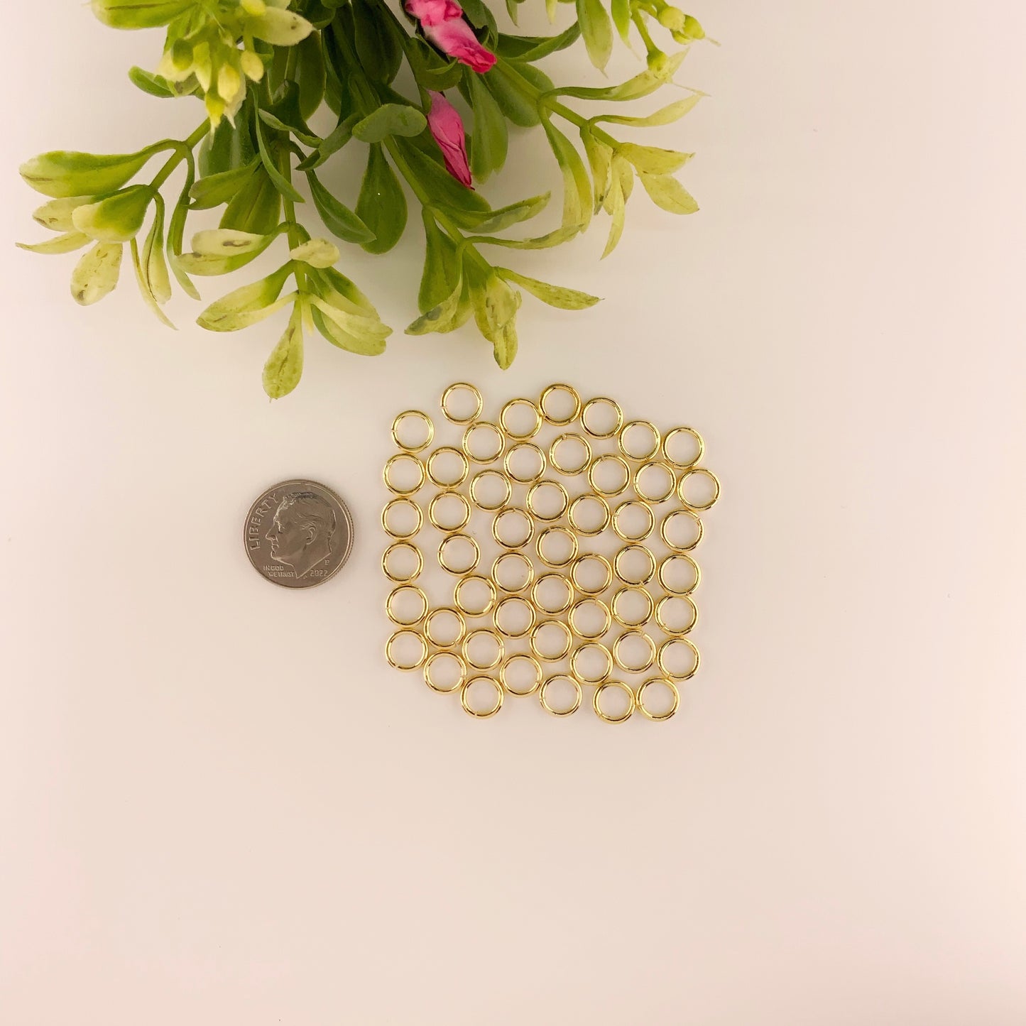 Gold Stainless Steel Jump Rings for Jewelry Making – Multiple Sizes & Wire Gauges