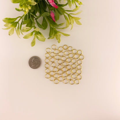 Gold Stainless Steel Jump Rings for Jewelry Making – Multiple Sizes & Wire Gauges