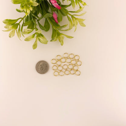 Gold Stainless Steel Jump Rings for Jewelry Making – Multiple Sizes & Wire Gauges