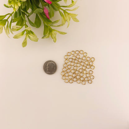 Gold Stainless Steel Jump Rings for Jewelry Making – Multiple Sizes & Wire Gauges