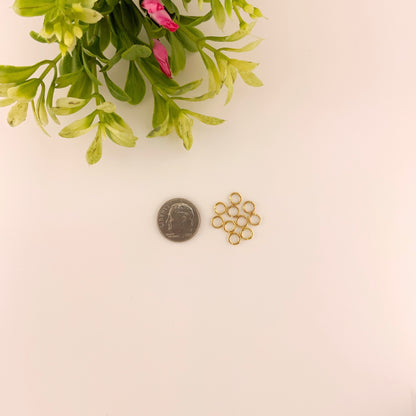 Gold Stainless Steel Jump Rings for Jewelry Making – Multiple Sizes & Wire Gauges