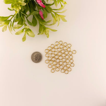 Gold Stainless Steel Jump Rings for Jewelry Making – Multiple Sizes & Wire Gauges