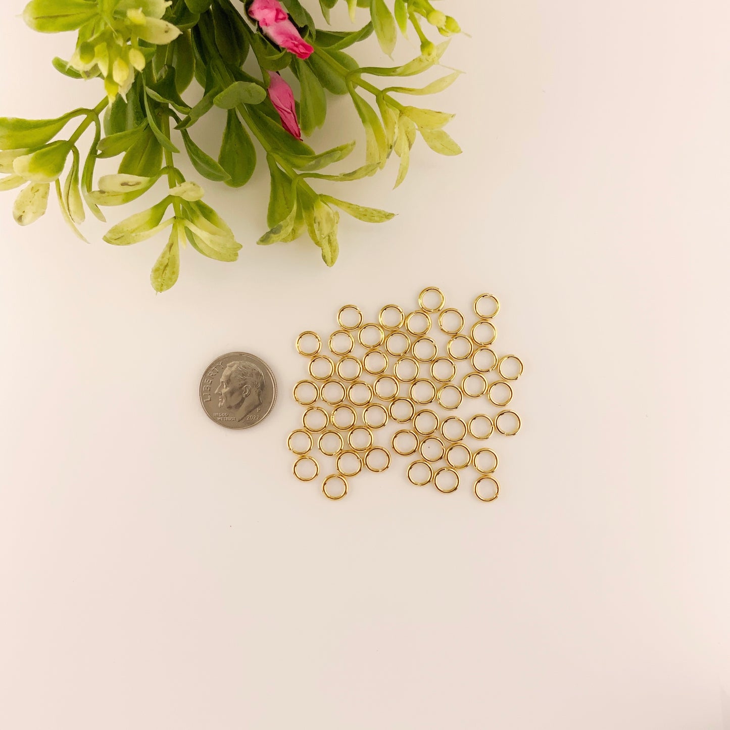 Gold Stainless Steel Jump Rings for Jewelry Making – Multiple Sizes & Wire Gauges