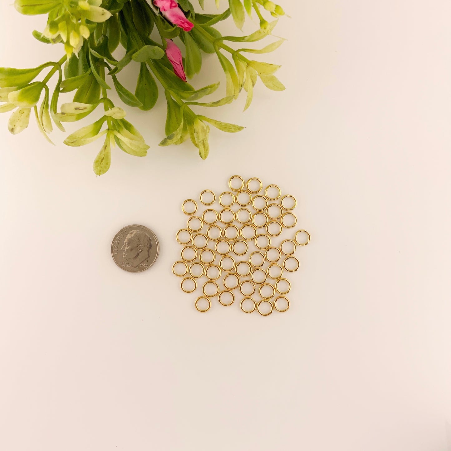 Gold Stainless Steel Jump Rings for Jewelry Making – Multiple Sizes & Wire Gauges