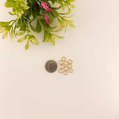 Gold Stainless Steel Jump Rings for Jewelry Making – Multiple Sizes & Wire Gauges