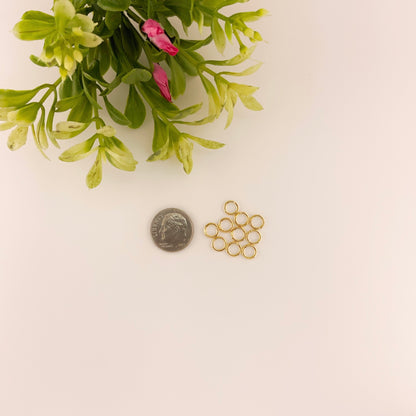 Gold Stainless Steel Jump Rings for Jewelry Making – Multiple Sizes & Wire Gauges