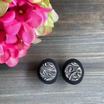 Ellis: Organic Textured Pebble Dangle Earrings-Vintage Inspired